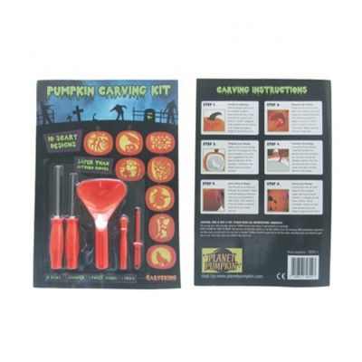 Fashion design pumpkin carving kit Halloween crafts stencils 10 pieces