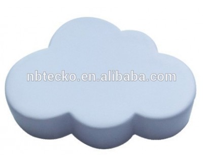 PU stress custom logo cloud soft foam white cloud shape squeeze toy